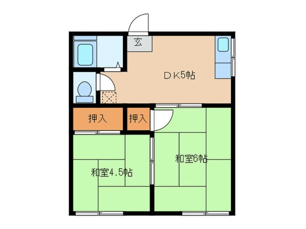 森山荘の物件間取画像